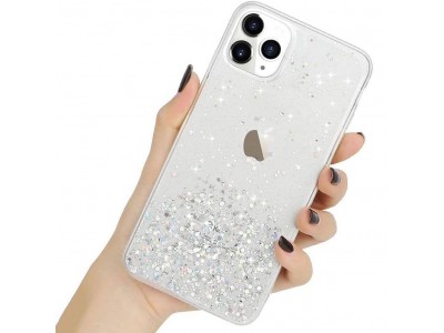 Glue Glitter Case  Ochrann kryt s farebnmi glitrami pro Apple iPhone 14 Pro (ra)